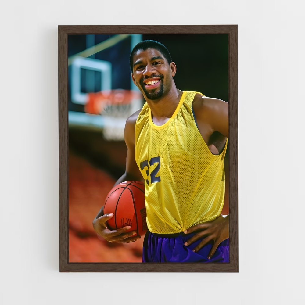 Poster Magic en Jaune – affiche Basketball (vue 5)